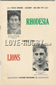 Rhodesia British Lions 1974 memorabilia
